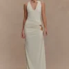 Kaiden Slinky Beaded Maxi Dress – Ivory Kaiden Slinky Beaded Maxi Dress – Ivory