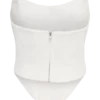 Karina Strapless Scuba Corset – White