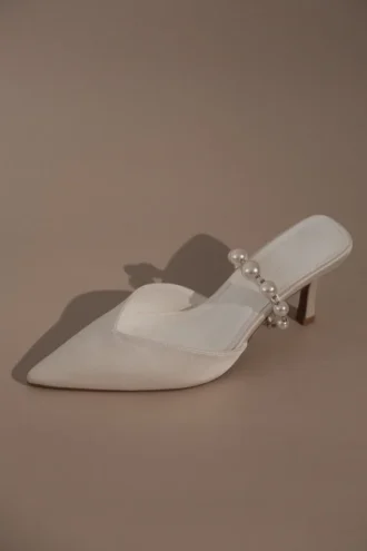 Karla Pearl Mule – Ivory Karla Pearl Mule – Ivory