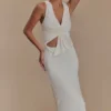 Kassidy Peached Jersey Maxi Dress – Ivory Kassidy Peached Jersey Maxi Dress – Ivory