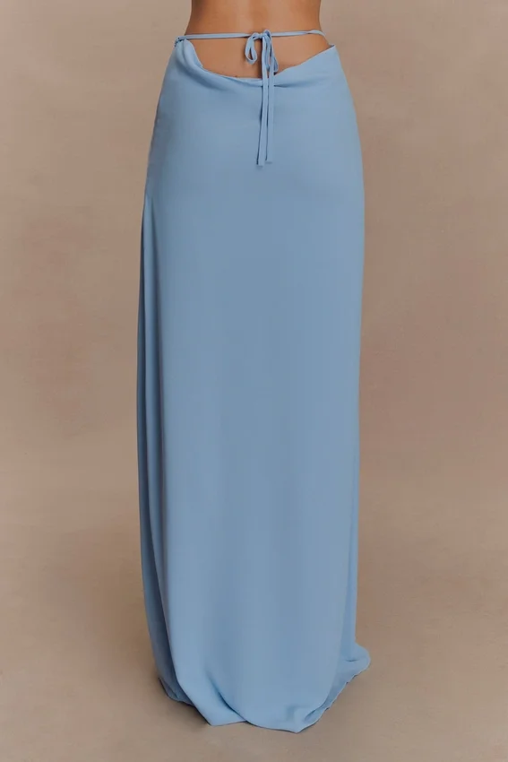 Katalina Chiffon Maxi Skirt – Sky Blue Katalina Chiffon Maxi Skirt – Sky Blue