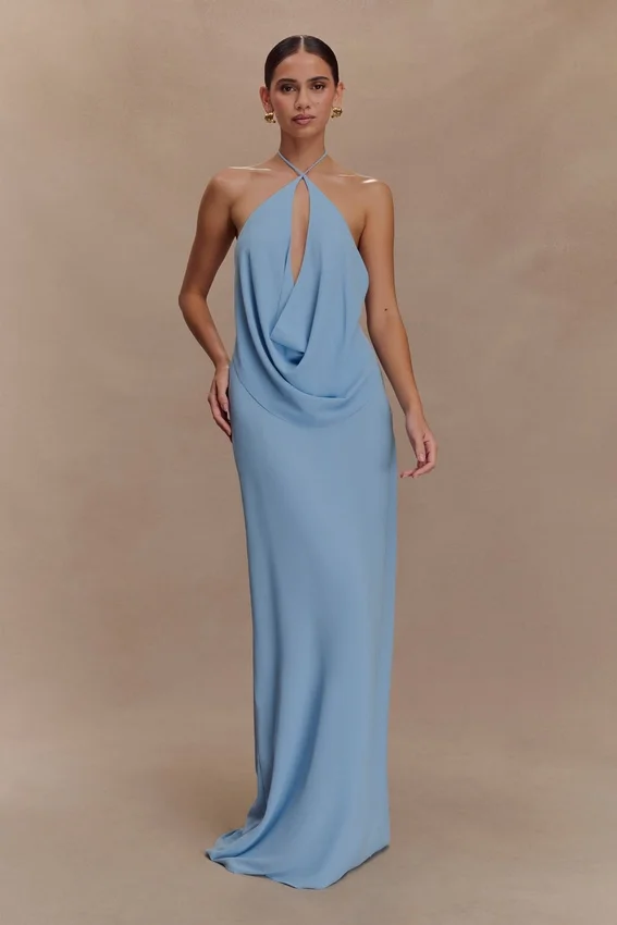 Katalina Chiffon Maxi Skirt – Sky Blue Katalina Chiffon Maxi Skirt – Sky Blue