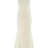 Katerina Scuba Jersey Cut Out Maxi Dress – Ivory
