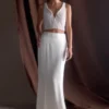 Kathia Pearl Hand Beaded Top – White
