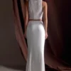 Kathia Pearl Hand Beaded Top – White
