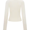 Kaylen Knit Long Sleeve Top – Ivory