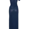 Kenny Diamante One Shoulder Maxi Dress – Navy