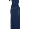 Kenny Diamante One Shoulder Maxi Dress – Navy