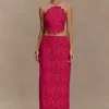 Kensley Broderie Midi Skirt – Dragonfruit