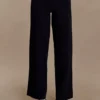 Kerrymae Straight Leg Knit Pants – Black