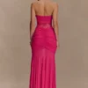 Khadijah Lace And Mesh Maxi Dress – Dragonfruit