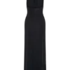 Khanh Slinky Halter Maxi Dress – Black