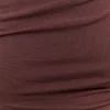 Kinsley Slinky Maxi Dress With Hardware – Chocolate