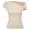 Kinsley Slinky Top With Hardware – Ivory