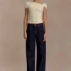 Kinsley Slinky Top With Hardware – Pale Lemon