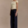 Kinsley Slinky Top With Hardware – Pale Lemon