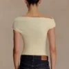 Kinsley Slinky Top With Hardware – Pale Lemon