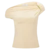 Kinsley Slinky Top With Hardware – Pale Lemon