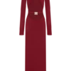 Kiyah Slinky Cut Out Maxi Dress – Red Kiyah Slinky Cut Out Maxi Dress – Red