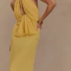Korra Chiffon Halter Top – Butterscotch