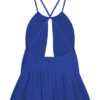 Korra Chiffon Halter Top – Cobalt Blue