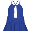 Korra Chiffon Halter Top – Cobalt Blue