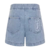 Kylee Embroidered Shorts – Mid Blue