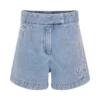 Kylee Embroidered Shorts – Mid Blue