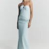Lalia Teardrop Maxi Dress – Powder Blue Lalia Teardrop Maxi Dress – Powder Blue