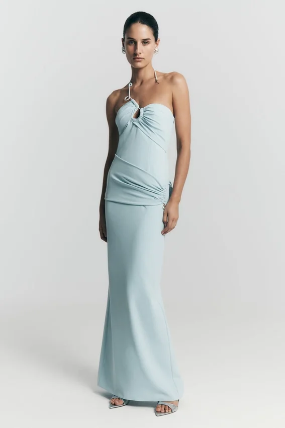 Lalia Teardrop Maxi Dress – Powder Blue Lalia Teardrop Maxi Dress – Powder Blue