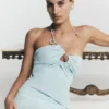 Lalia Teardrop Maxi Dress – Powder Blue Lalia Teardrop Maxi Dress – Powder Blue