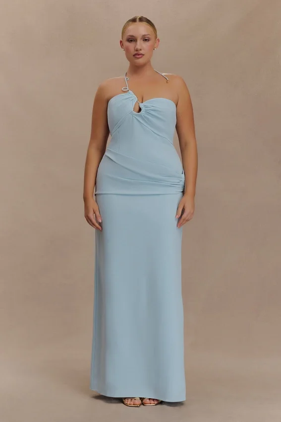 Lalia Teardrop Maxi Dress – Powder Blue Lalia Teardrop Maxi Dress – Powder Blue