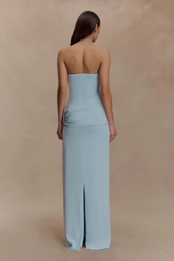 Lalia Teardrop Maxi Dress – Powder Blue Lalia Teardrop Maxi Dress – Powder Blue