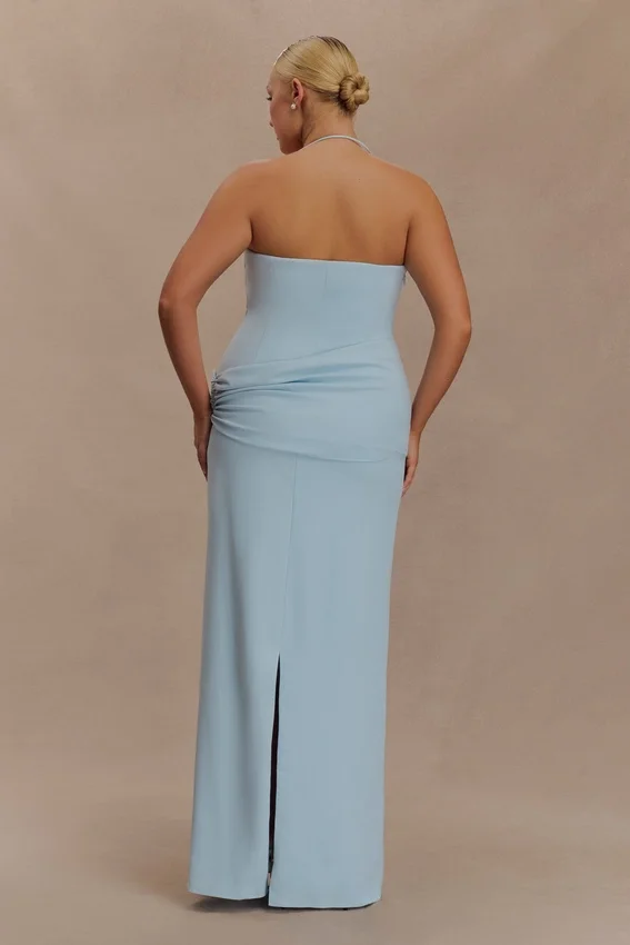 Lalia Teardrop Maxi Dress – Powder Blue Lalia Teardrop Maxi Dress – Powder Blue