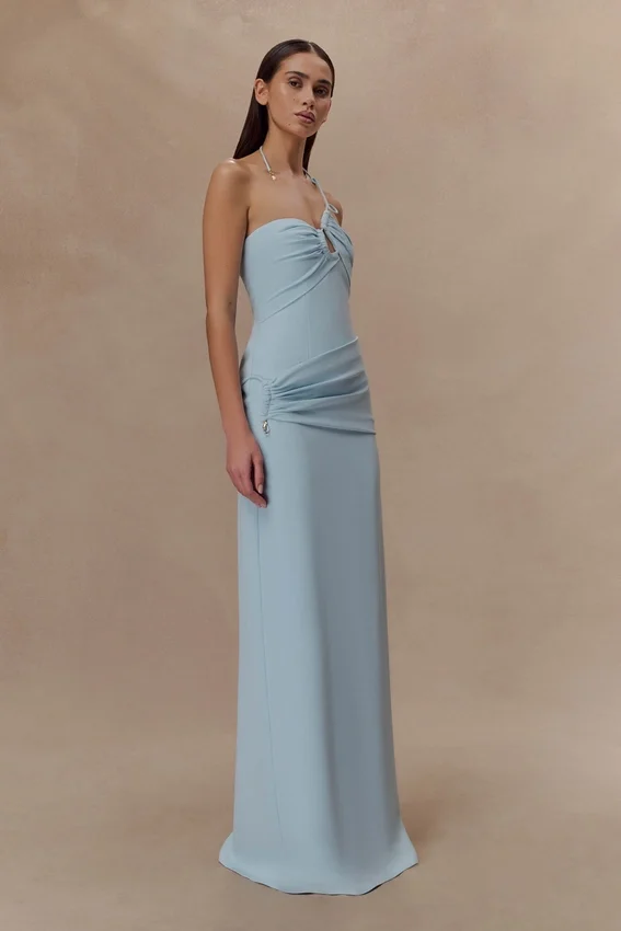Lalia Teardrop Maxi Dress – Powder Blue Lalia Teardrop Maxi Dress – Powder Blue
