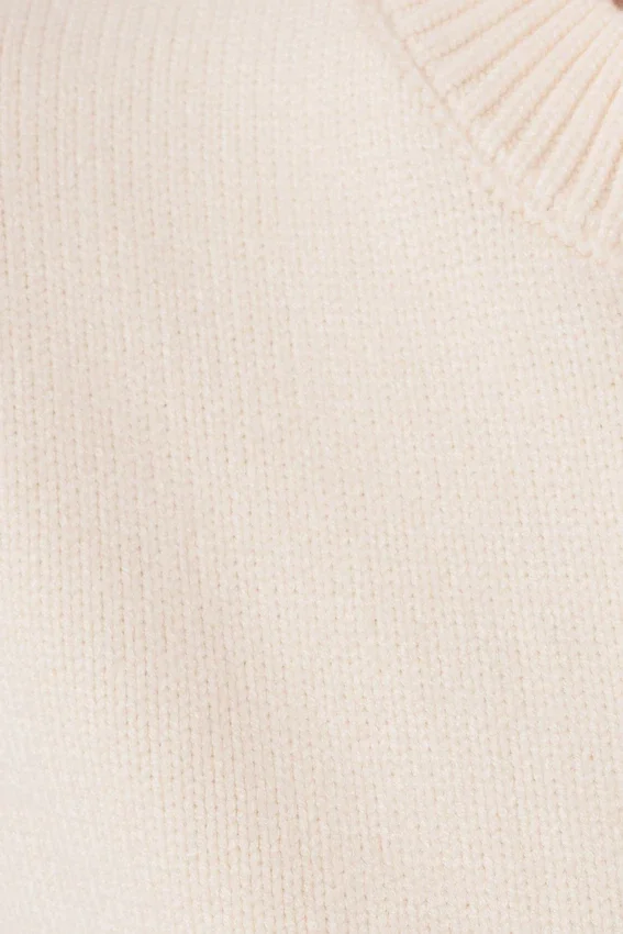 Lara Knit Cardigan With Scarf – Ivory Lara Knit Cardigan With Scarf – Ivory
