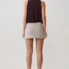 Laurelle Sleeveless Modal Draped Bodysuit – Chocolate