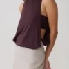 Laurelle Sleeveless Modal Draped Bodysuit – Chocolate