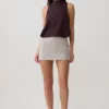 Laurelle Sleeveless Modal Draped Bodysuit – Chocolate