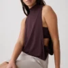 Laurelle Sleeveless Modal Draped Bodysuit – Chocolate
