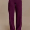 Lauren Knit Trouser – Plum