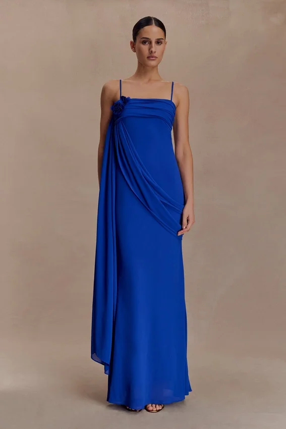 Leena Chiffon Maxi Dress – Cobalt Leena Chiffon Maxi Dress – Cobalt