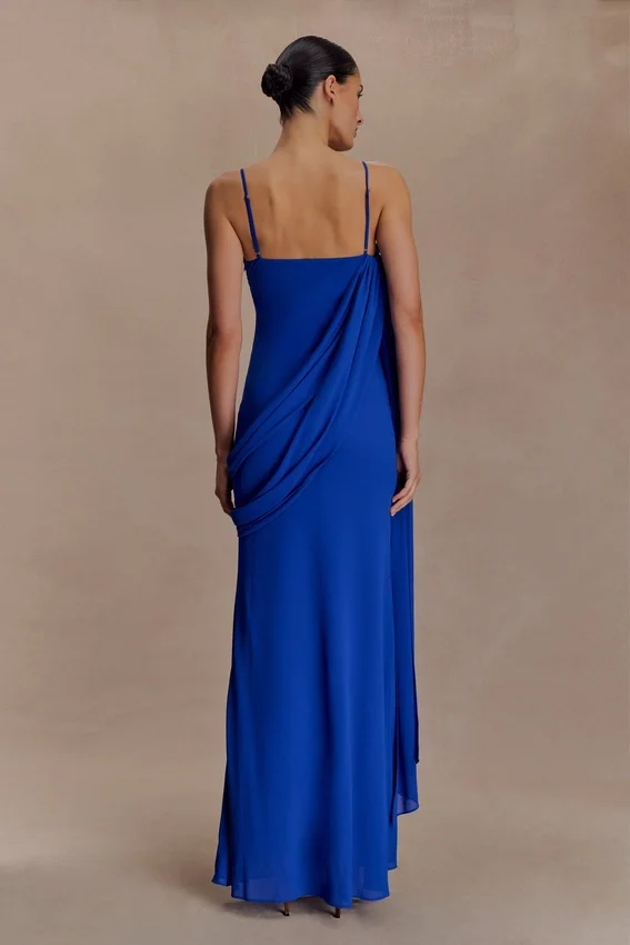 Leena Chiffon Maxi Dress – Cobalt Leena Chiffon Maxi Dress – Cobalt