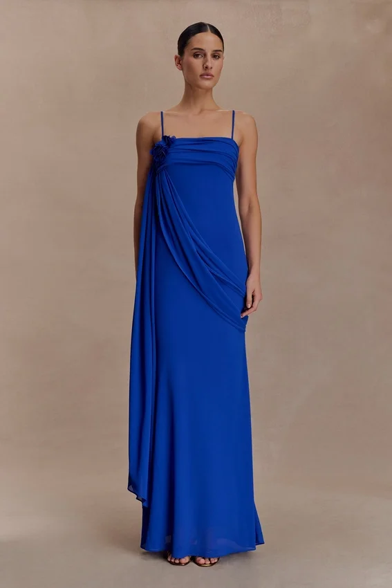 Leena Chiffon Maxi Dress – Cobalt Leena Chiffon Maxi Dress – Cobalt