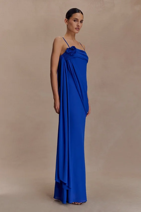 Leena Chiffon Maxi Dress – Cobalt Leena Chiffon Maxi Dress – Cobalt