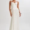 Leila Satin Corset Maxi Dress – Ivory Leila Satin Corset Maxi Dress – Ivory