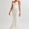 Leila Satin Corset Maxi Dress – Ivory Leila Satin Corset Maxi Dress – Ivory