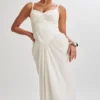 Leila Satin Corset Maxi Dress – Ivory Leila Satin Corset Maxi Dress – Ivory