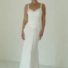Leila Satin Corset Maxi Dress – Ivory Leila Satin Corset Maxi Dress – Ivory