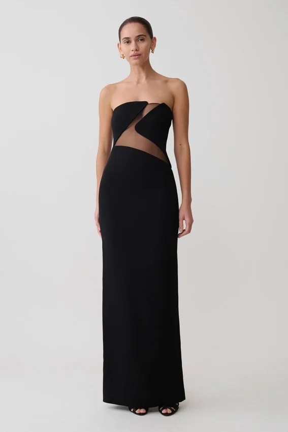 Lianne Strapless Maxi Dress – Black Lianne Strapless Maxi Dress – Black